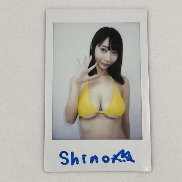 Miyu Shino Autographed Cheki Photo J-cup Japanese Adult JAV Idol